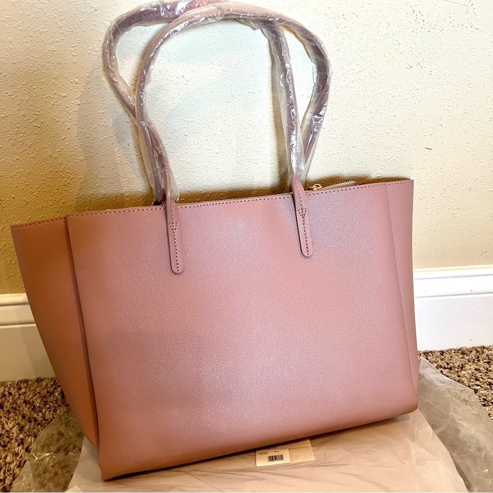 NWT Carvela Kurt Geiger Freya 2 Triple Tote Bag Blush pink with 2 wallets set - Picture 8 of 13